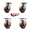 Service Caster 6 Inch High Temp Phenolic Caster Set with Roller Bearings 2 Swivel 2 Rigid SCC SCC-35S620-PHRHT-2-R-2 - alternate 6